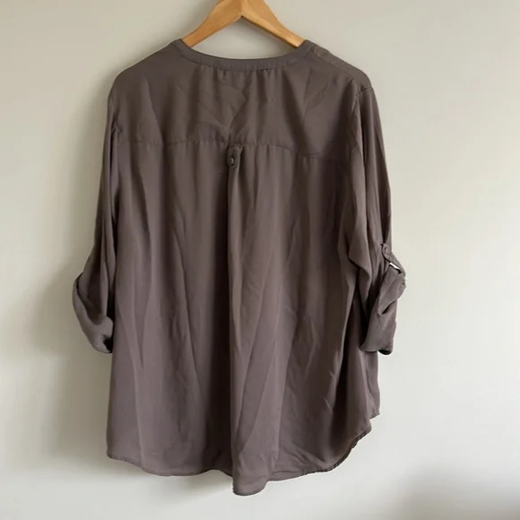 Torrid HARPER GEORGETTE PULLOVER 3/4 SLEEVE BLOUSE Size 3X - Picture 6 of 7